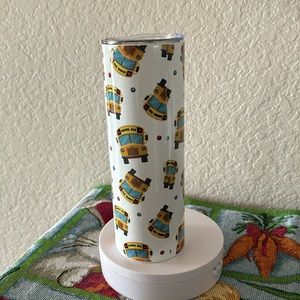 Customized Bus Driver 20 oz
Straight Skinny
Tumbler Plastic Lid and Straw